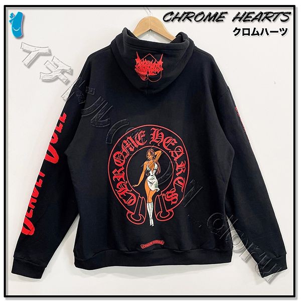 【追跡付き発送で安心】クロムハーツパーカー偽物 DEADLY DOLL HOODIE JESSY JO パーカー11231