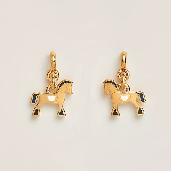 【手元に在庫有】【エルメス】orecchini cheval ピアス 偽物耳元が可愛いくて揺れる☆ h08035