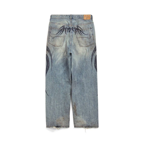 バレンシアガ Y2K ストレッチ ニー BAGGY パンツ コピー 809360TRW775760