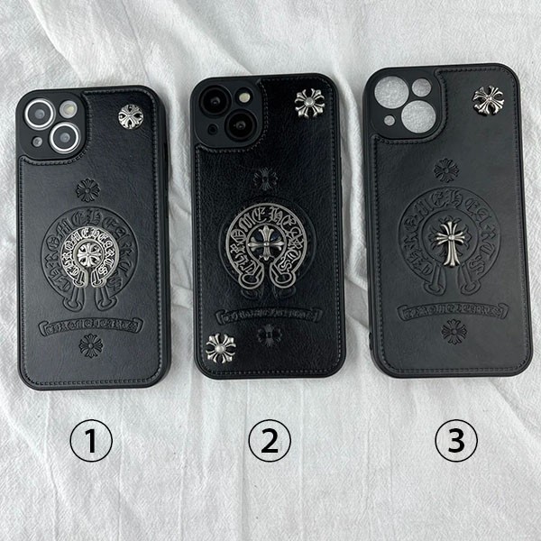 クロムハーツ iphone16アイフォンケース 偽物 iphone15ケース CHプラス 3色 25032402
